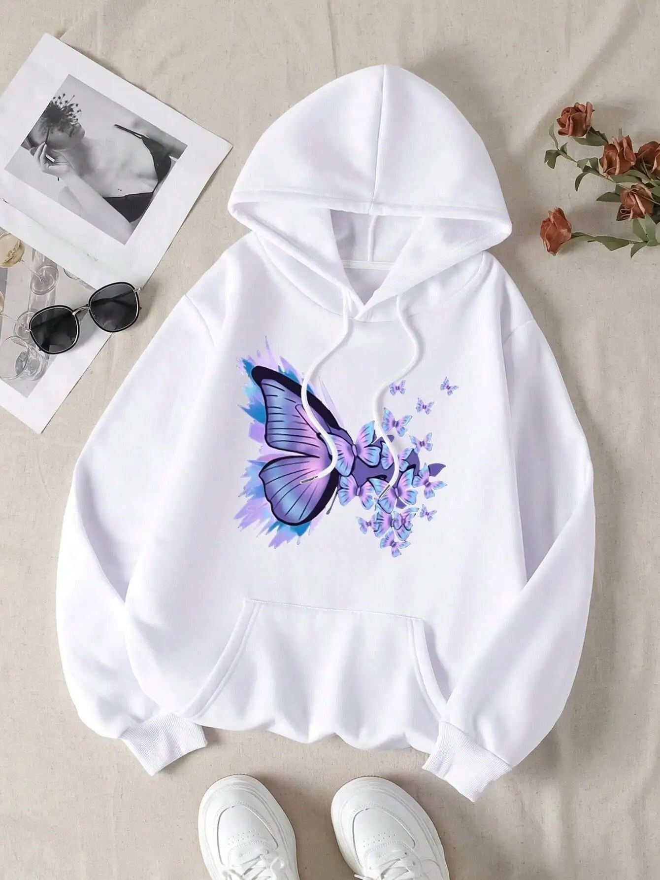 Purple Dream Butterfly Hoodie – Cozy, Stylish & Effortlessly Chic