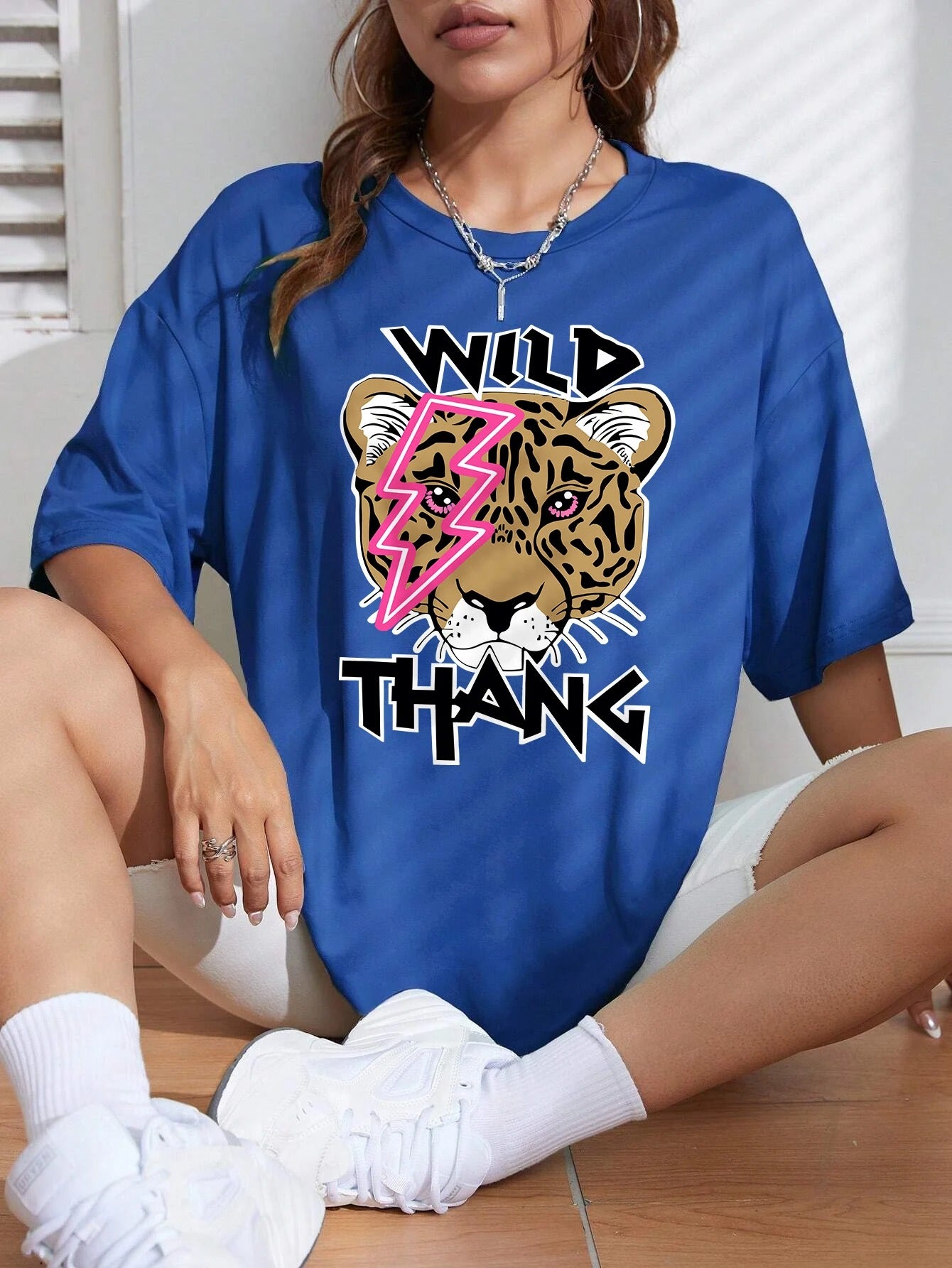 Wild Leopard Printing Women T-shirt